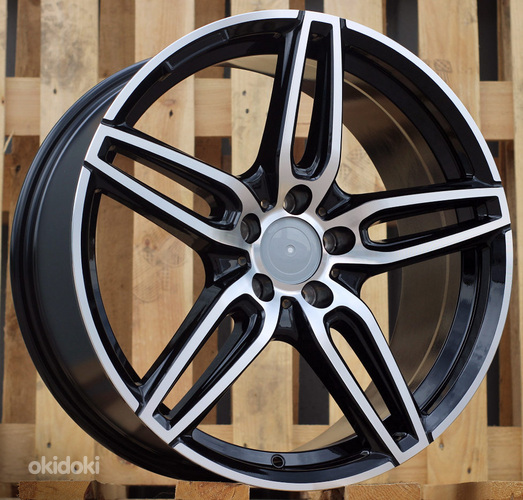 R18x8  5X112  ET  43  66.6  XE225  (BK5434)  Black Polished (MB)  For MER  (K2+P)