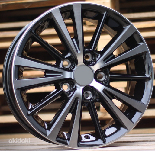 R15x6  5X114.3  ET  40  60.1  XE231  Black Polished (MB)  For TOYOT  (L6)