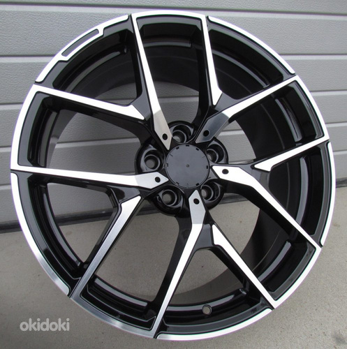 R20x9.5  5X112  ET  45  66.6  XE137  (BY1225)  Black Polished (MB)  For MER  (K3)  ((BMF) Rear+Front)
