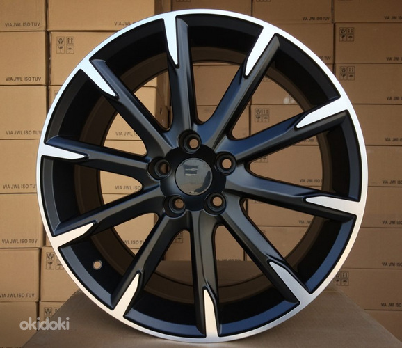 R18x8  5X108  ET  50  63.3  V516  (FE135/V516)  Black Polished (MB)  For VOLVO  (P2)