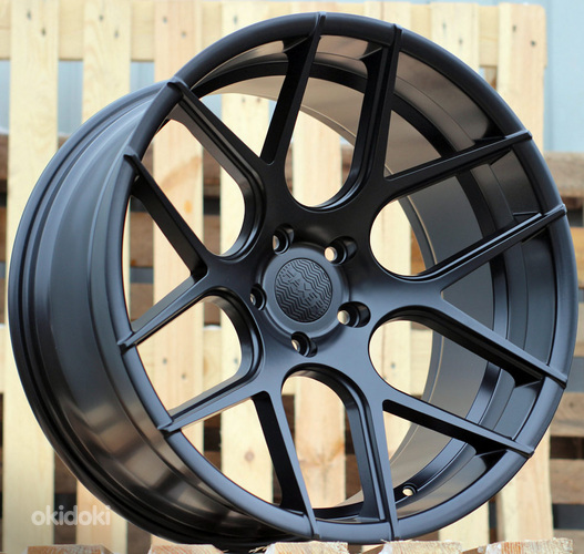 R18x8  5X112  ET  35  66.6  SSA03  (HX022)  Black Half Matt (BLHM)  For HAXER  (Z1)  (Rear+Front)