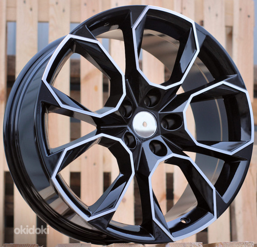 R18x8  5X112  ET  45  57.1  SK516  (BYD1310)  Black Polished (MB)  For SKODA  (Z2)