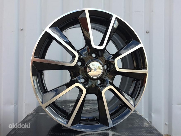 R15x6  5X100  ET  38  57.1  SK501  (FR578)  Black Polished (MB)  For SKODA  (P1)