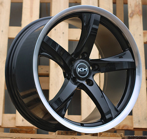 R19x9.5  5X120  ET  35  74.1  QC548  Black Partial Polished (BP)  For RACIN  (N2)  (Rear+Front (AKC 90 Eur)) (1 foto / 1)