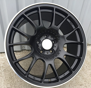R19x8.5  5X120  ET  35  72.6  QC111  Black Half Matt+Polished Lip (BLHMPL)  For RACIN  (K4)  (REAR+FRONT BBS MOTORSPORT) (1 foto / 1)