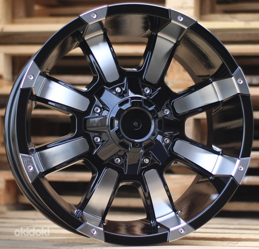 R17x9  6X139.7  ET  M12  110.1  LU904  Black Polished (MB)  For 4X4  (P2)