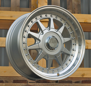 R15x7  4X100  ET  25  57.1  LU920  Silver+Polished Lip (SP)  For RACIN  (P1) (1 foto / 1)