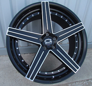 R22x10.5  5X120  ET  35  74.1  LU960  (9602210512M)  Black Polished (MB)  For BMW  (K3)  ((Rear+Front) Giovanna (AKC 140 Eur)) (1 foto / 1)