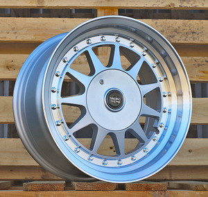 R15x7.5  4X100  ET  20  57.1  LU596  Silver+Polished Lip (SP)  For RACIN  (P1)  (HARTGE Style) (1 foto / 1)