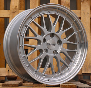 R18x8  5X112  ET  35  66.6  LU542  Silver+Polished Lip (SP)  For RACIN  (K3)  (Style BBS) (1 foto / 1)