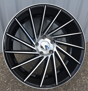 R19x8.5  5X120  ET  33  72.6  LU589  (M7R)  Black Polished (MB)  For RACIN  (K7)  ((AKC 60 Eur) Style Vossen (Right side)) (1 foto / 1)