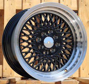 R15x8  8X100/114  ET  15  73.1  LU483  Black+Polished Lip (BLPL)  For BBS  (K3)  (ML-Black) (1 foto / 1)