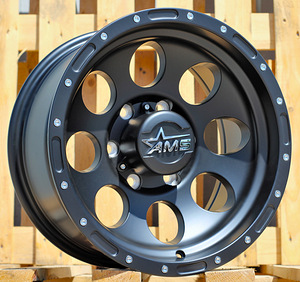 R16x8  6X139.7  ET  M20  106.1  LU521  Black Matt (BM)  For 4X4  (K3)  (Semi Matt Black / LR Rivets) (1 foto / 1)