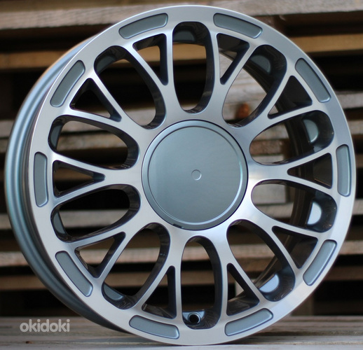 R16x6.5  4X98  ET  35  58.1  LU392  Grey Polished+Powder Coating (MGPC)  For FIAT  (P1)