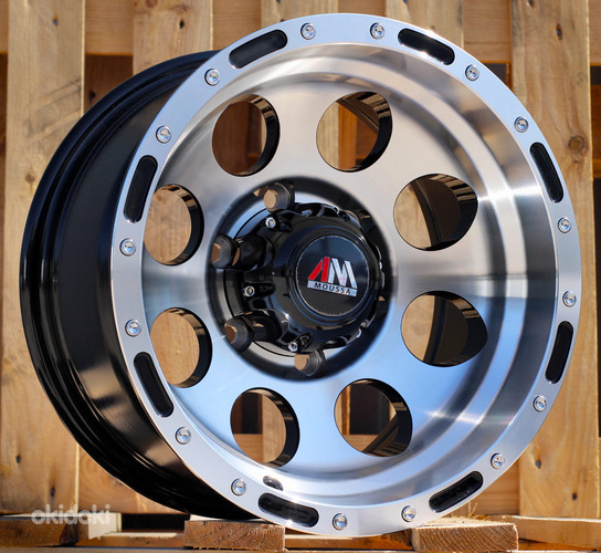 R15x8  6X139.7  ET  M30  108.1  LU087  Black Polished (MB)  For 4X4  (P1)