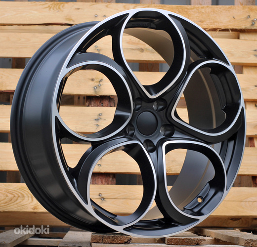 R19x8  5X110  ET  37  65.1  L2387  Black Polished Half Matt (MBHM)  For ALFA  (P1)