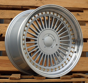 R19x9  10X112/120  ET  20  74.1  L2413  Silver+Polished Lip (SP)  For BMW  (K3+P1)  (ALPINA style Rear+Front) (1 foto / 1)