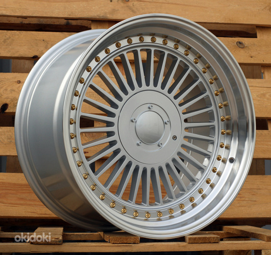 R19x9  10X112/120  ET  20  74.1  L2413  Silver+Polished Lip (SP)  For BMW  (K3+P1)  (ALPINA style Rear+Front)