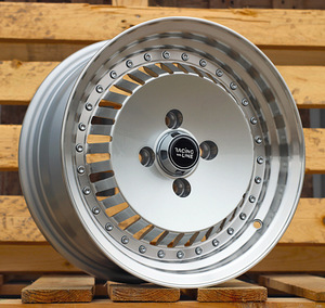R13x6  4X100  ET  20  67.1  L475  Silver+Polished Lip (SP)  For RACIN  (R)  (RONAL Style) (1 foto / 1)
