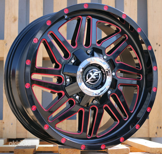R20x9  10X139/150  ET  0  110.1  L1444  Black Matt (BM)  For 4X4  (K3)  (RED Milling)