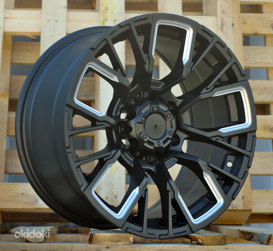 R17x9  6X139.7  ET  0  110.1  JT256  Black Matt (BM)  For 4X4  (K3)  (MB+Milling Spoke)