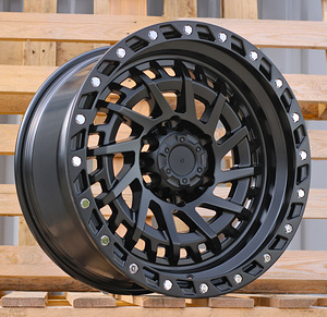 R18x9  6X139.7  ET  0  110.1  JT195  Black Polished (MB)  For 4X4  (K3)  (Silver Rivets) (1 foto / 1)