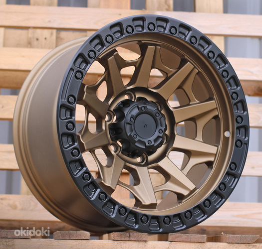 R17x9  6X139.7  ET  0  110.1  JT127  Bronze+Black (YB)  For 4X4  (K3)  (Matt Black Lip)