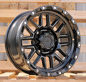 R16x8  6X139.7  ET  0  110.1  JT148  Black Matt (BM)  For 4X4  (K3)  (Silver Rivets) (1 foto / 1)