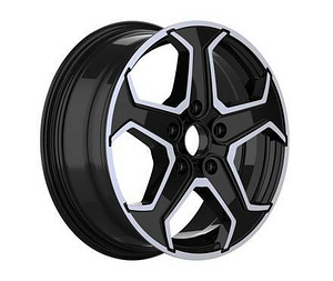 R16x6.5  5X112  ET  48  57.1  IN3604F  Black Polished (MB)  For VW (1 foto / 1)