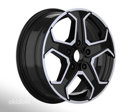 R16x6.5  5X112  ET  48  57.1  IN3604F  Black Polished (MB)  For VW