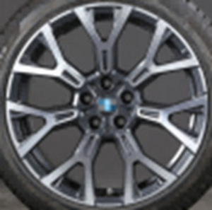 R19x8  5X112  ET  46  66.6  IN3619F  Black Half Matt (BLHM)  For BMW (1 foto / 1)