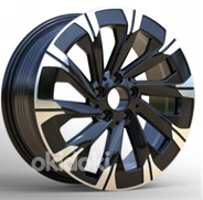 R18x7.5  5X112  ET  52  66.6  IN3519F  Black Polished Half Matt (MBHM)  For MER