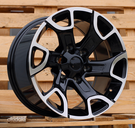 R18x9  6X139.7  ET  12  106.1  I6126  Black Polished (MB)  For TOYOT  (P2)  (4X4)
