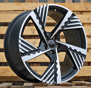R22x9.5  5X112  ET  36  66.5  I5639  Black Polished Half Matt (MBHM)  For AUD  (Z5)  (Q8 E-tron) (1 foto / 1)