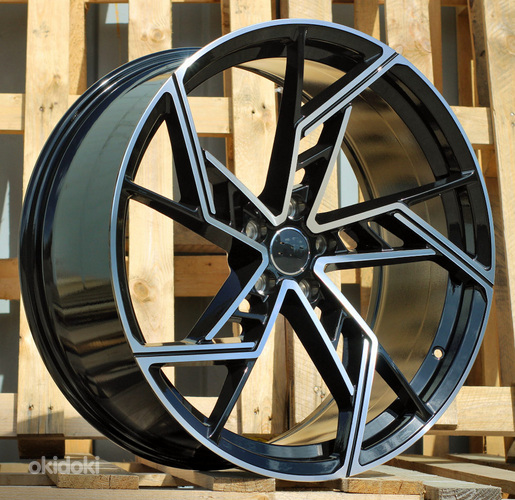 R22x10  5X112  ET  20  66.5  I5611  Black Polished (MB)  For AUD  (K7)  (New ABT Style)
