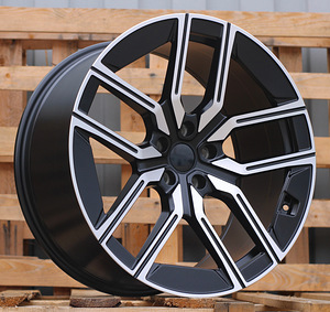 R20x8.5  5X112  ET  25  66.6  I5619  Black Polished Half Matt (MBHM)  For BMW  (P1)  (Rear+Front) (1 foto / 1)