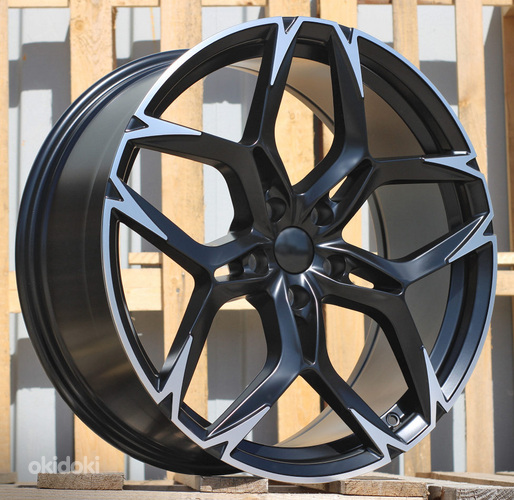 R18x8  5X112  ET  40  57.1  I5572  (FBX220)  Black Polished Half Matt (MBHM)  For CUPRA  (Z5+K8+Z6)  (HYBRID FORGED)