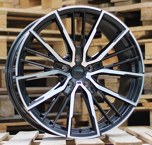 R20x8.5  5X112  ET  26  66.6  I5498  Black Polished (MB)  For BMW  (K3)  (Rear+Front) (1 foto / 1)