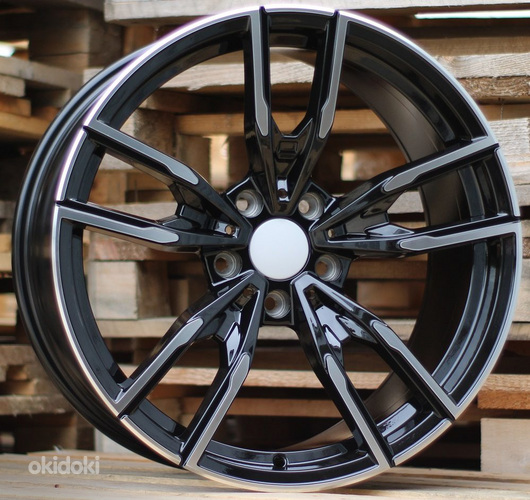 R18x8  5X120  ET  34  72.6  I5478  Black Polished (MB)  For BMW  (K7)  (Rear+Front)