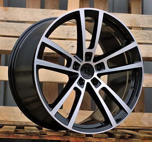 R22x11.5  5X130  ET  61  71.6  I3081F  Black Polished (MB)  For PORCH  (Z5)  (HYBRID FORGED Rear+Front) (1 фото из 1)