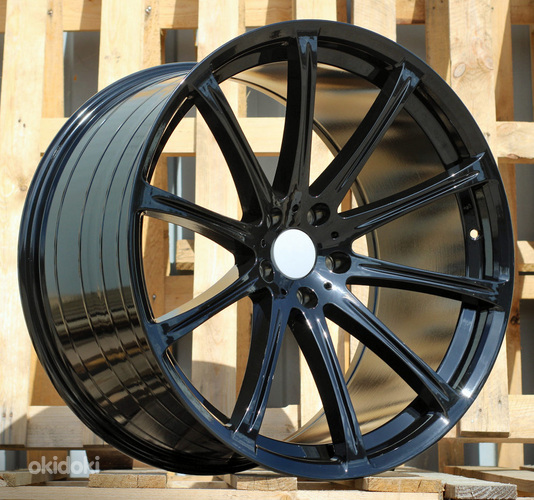 R22x12  5X120  ET  35  74.1  I1113  Black (BL)  For BMW  (A)  (Rear+Front)
