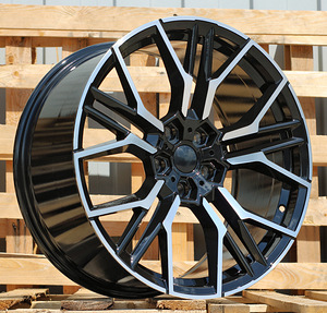 R20x9.5  5X112  ET  38  66.6  I0405  Black Polished (MB)  For BMW  (K7)  (Rear+Front) (1 foto / 1)