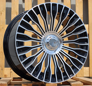 R19x9.5  5X112  ET  43.5  66.6  I0313  (XF116)  Black Polished (MB)  For MER  (K4+P2)  (HYBRID FORGED (Front+Rear)) (1 foto / 1)