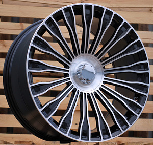 R21x9  5X112  ET  32  66.6  I0313  (XFRGW0184)  Black Polished (MB)  For MER  (K3)  (Rear+Front FORGED) (1 foto / 1)