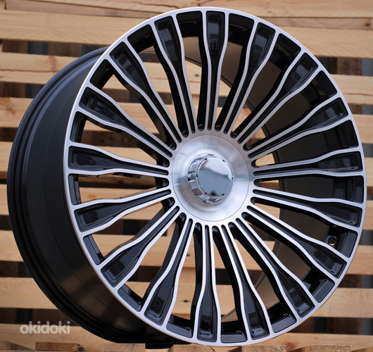 R21x9  5X112  ET  32  66.6  I0313  (XFRGW0184)  Black Polished (MB)  For MER  (K3)  (Rear+Front FORGED)