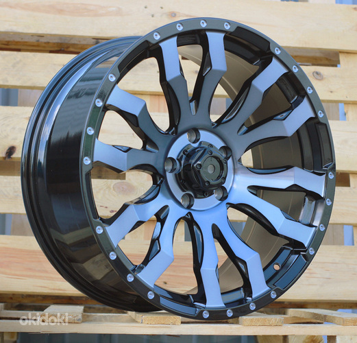 R18x8.5  6X139.7  ET  25  106.1  I0215B  Black+Double Tinted Face (BLDTF)  For 4X4  (K7)