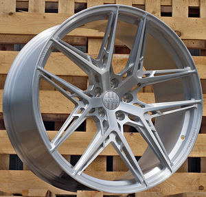 R22x11.5  5X112  ET  37  66.6  HXF01  Brush Silver (BS)  For HAXER  (K3)  (FORGED  (NEW Model) Rear+Front) (1 foto / 1)