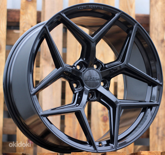 R19x8.5  5X120  ET  35  72.6  HX04F  Black (BL)  For HAXER  (K4)  (HYBRID FORGED (Front+Rear))