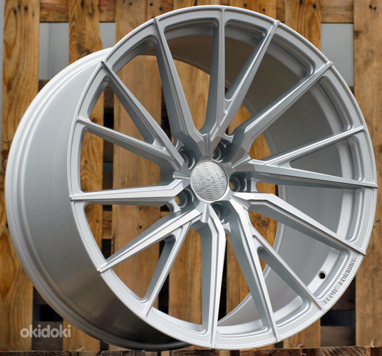 R20x10  5X112  ET  40  66.5  HX06F  Polished Silver Half Matt (MSHM)  For HAXER  (K2)  (HYBRID FORGED (Front+Rear))