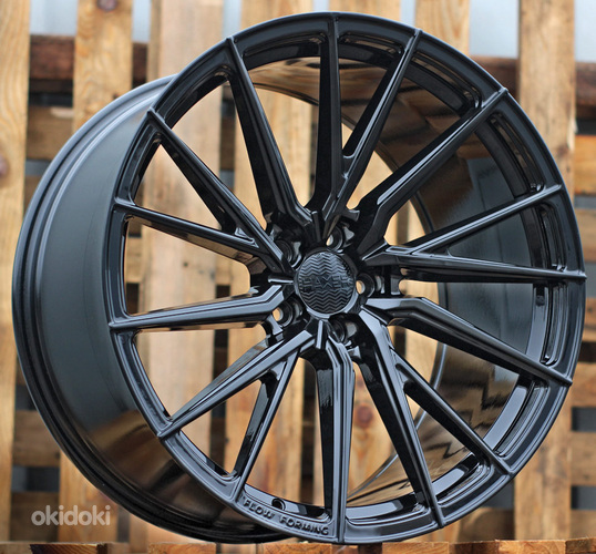 R20x8.5  5X112  ET  25  66.5  HX06F  Black (BL)  For HAXER  (K4)  (HYBRID FORGED (Front+Rear))